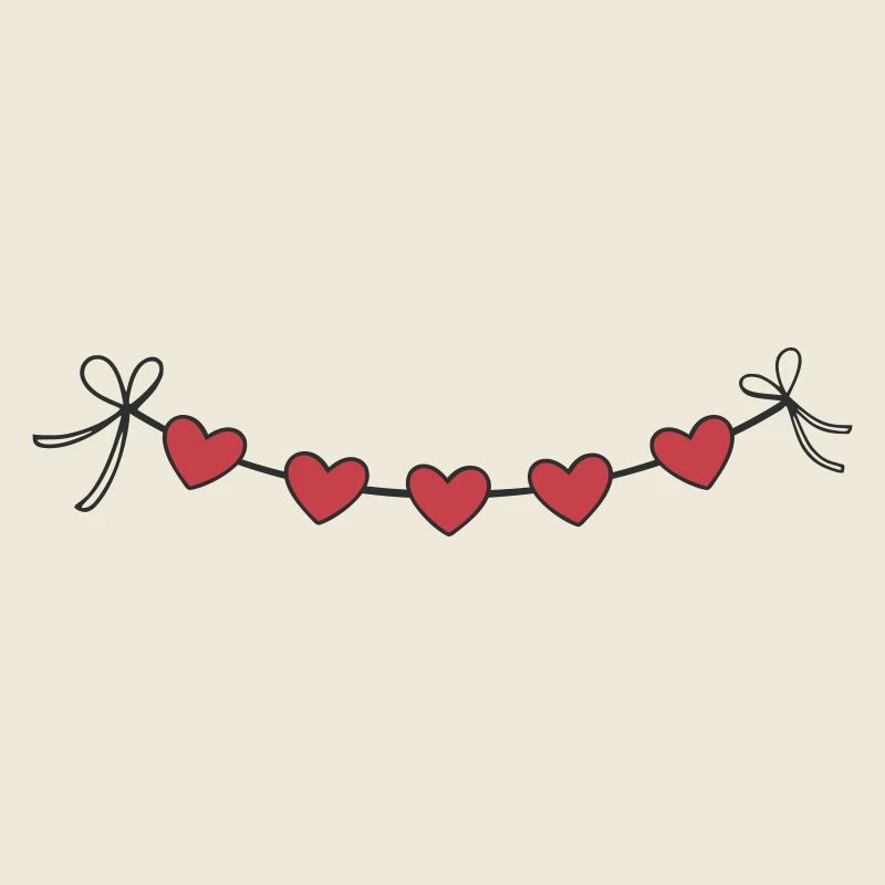 Coeur Guirlande Guirlande Coeurs