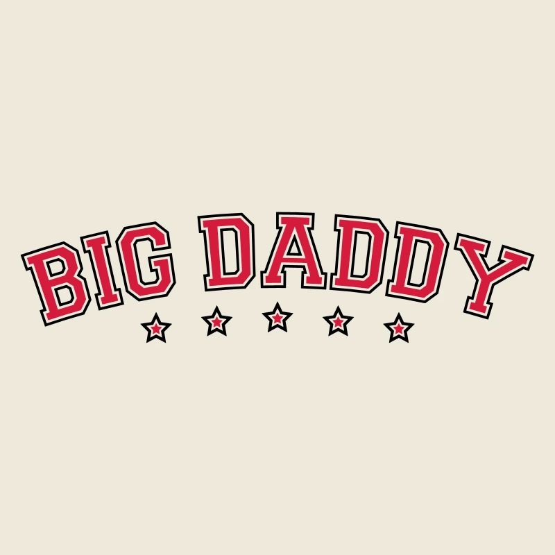 Logo Vatertag Big Daddy Held Papa Vater