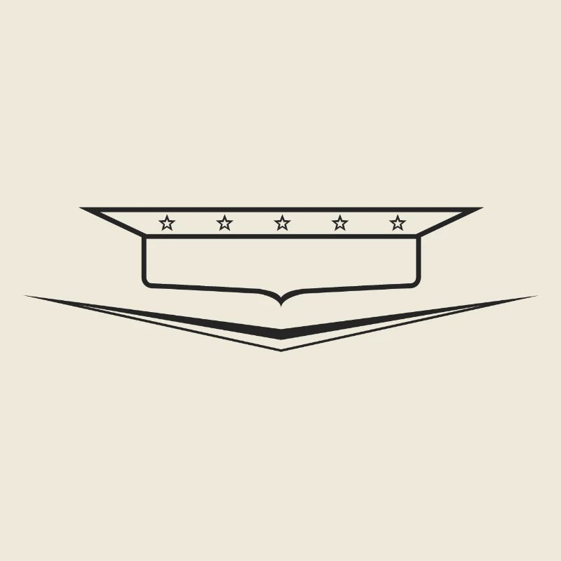 Classic Car Emblem frame empty, design yourself