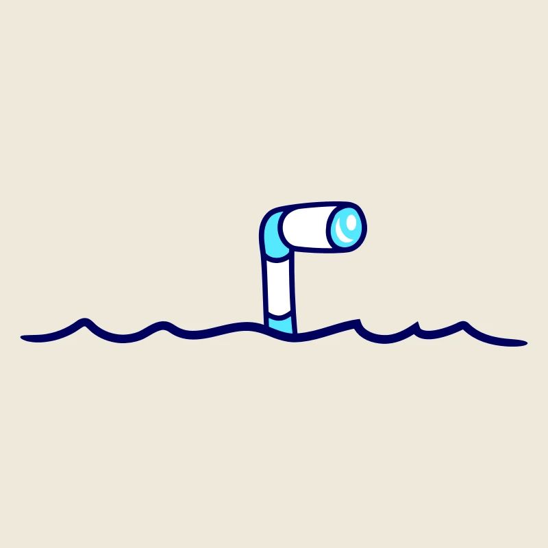 sous-marin eau surface périscope observation plongées