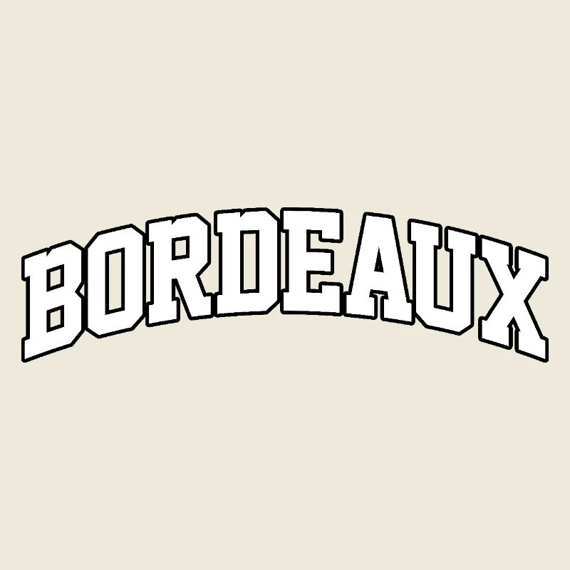 Burgundy logo: Refined collegiate design for a stylish
