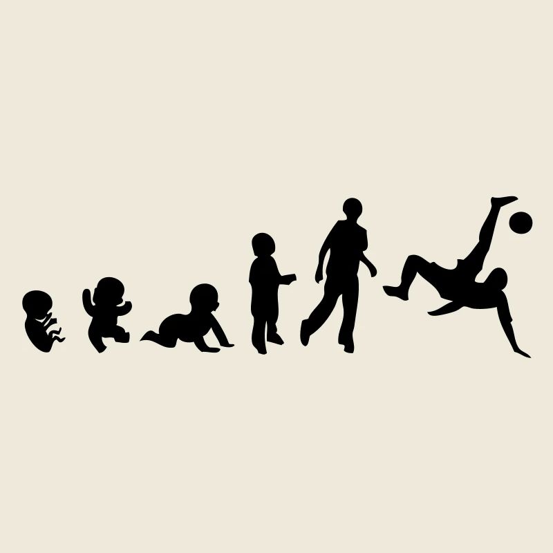 Evolution Mensch Männer Sport Fußball Blei