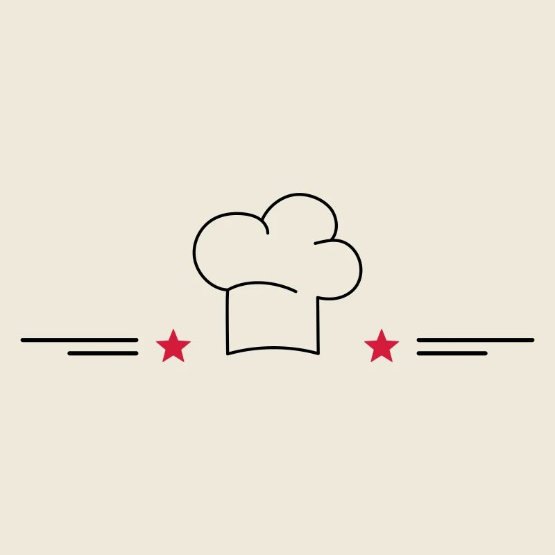 Toque de chef avec étoiles