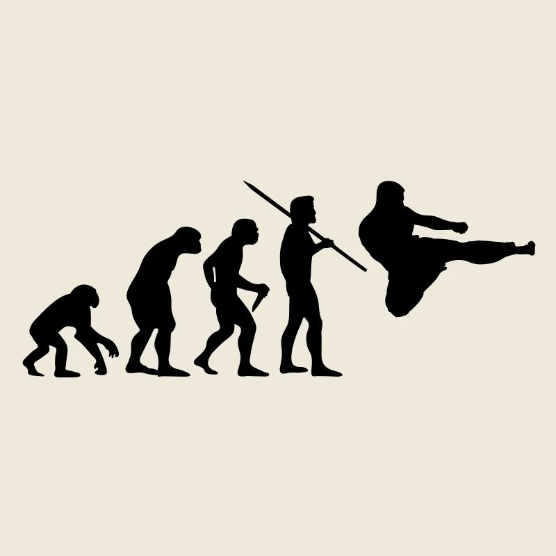 Evolution des Menschen - Kampfsport