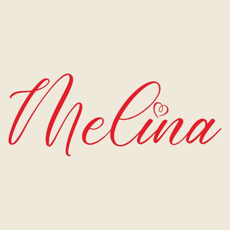 Melina Name Heart