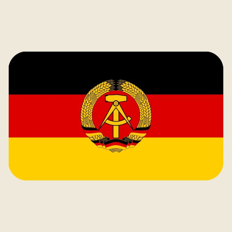 GDR FLAG round corner 400 dpi