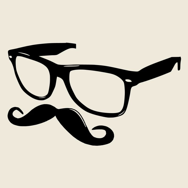 nerdy moustache