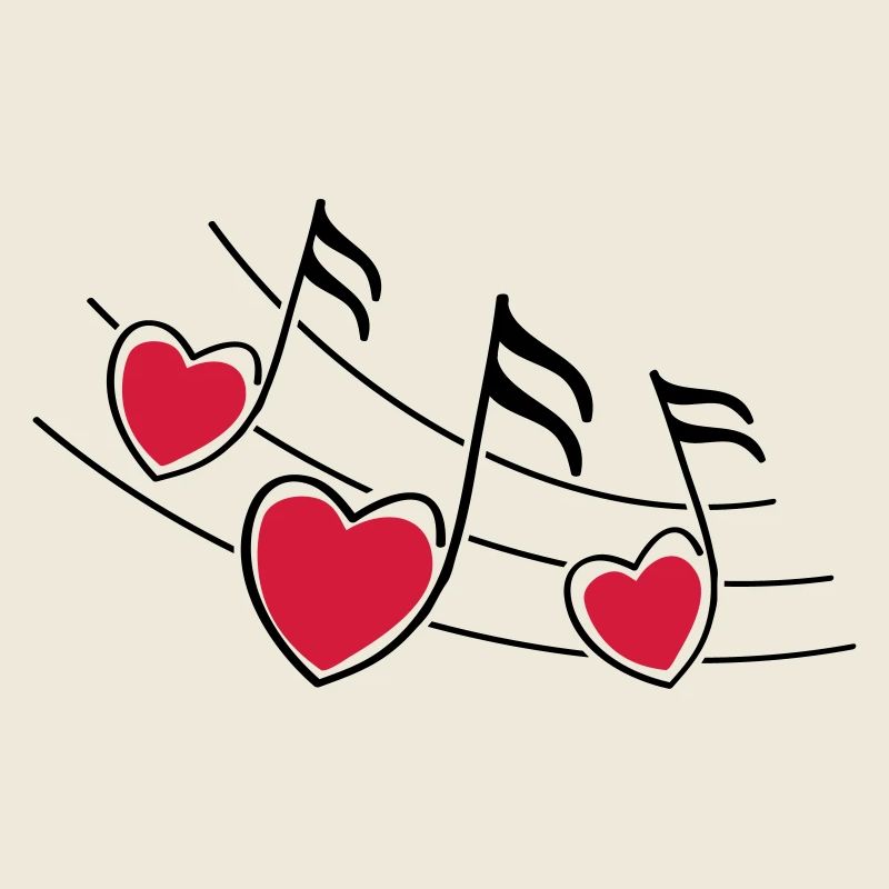 music hearts notes