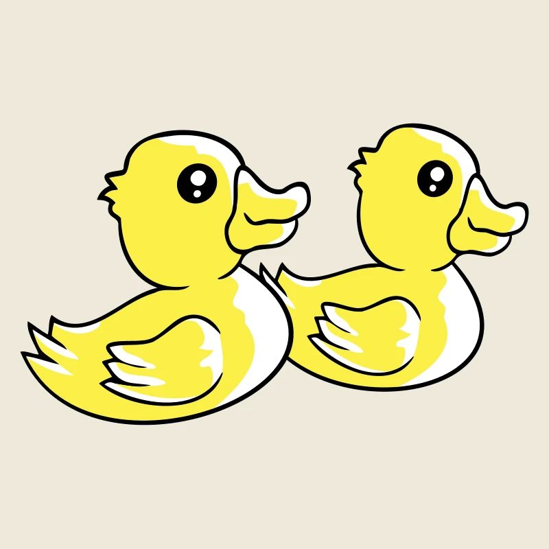 2 Enten schwimmen Wasser Paar zwei Freunde Team