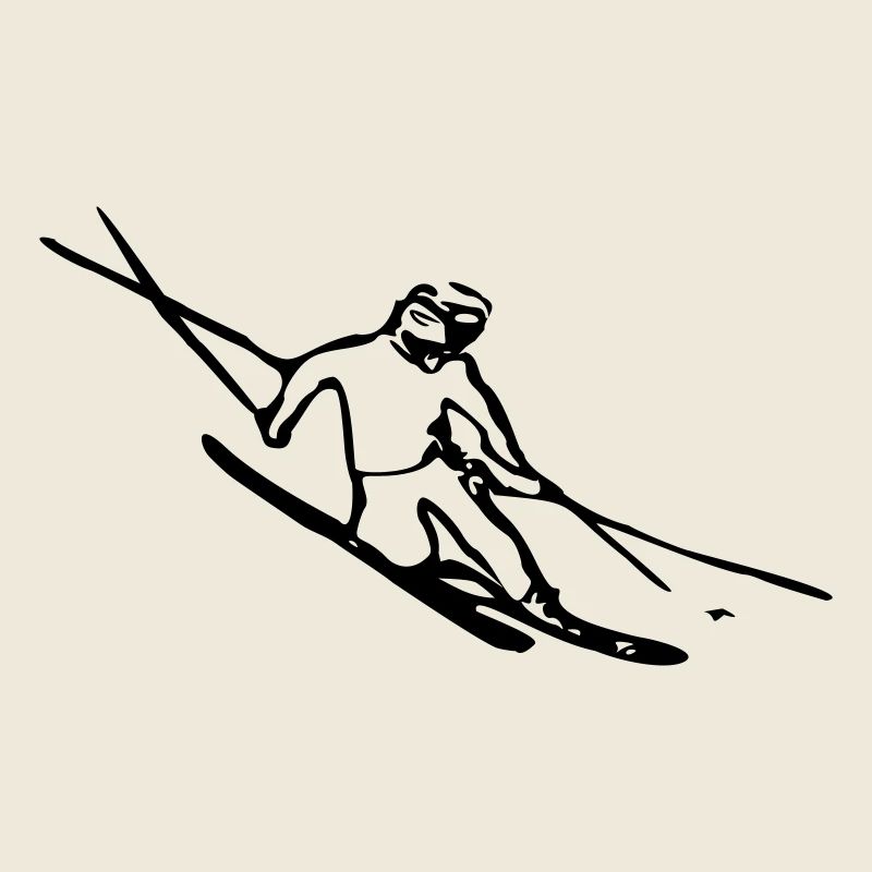 Telemark-Skifahrer