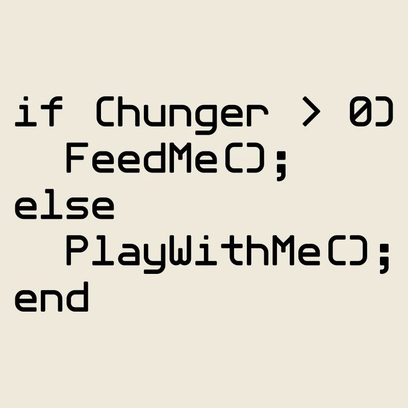 Bavoir de bébé NERD "if (hunger ..."