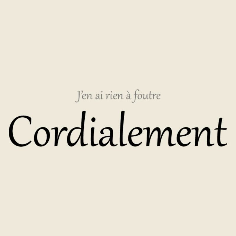 Cordialement