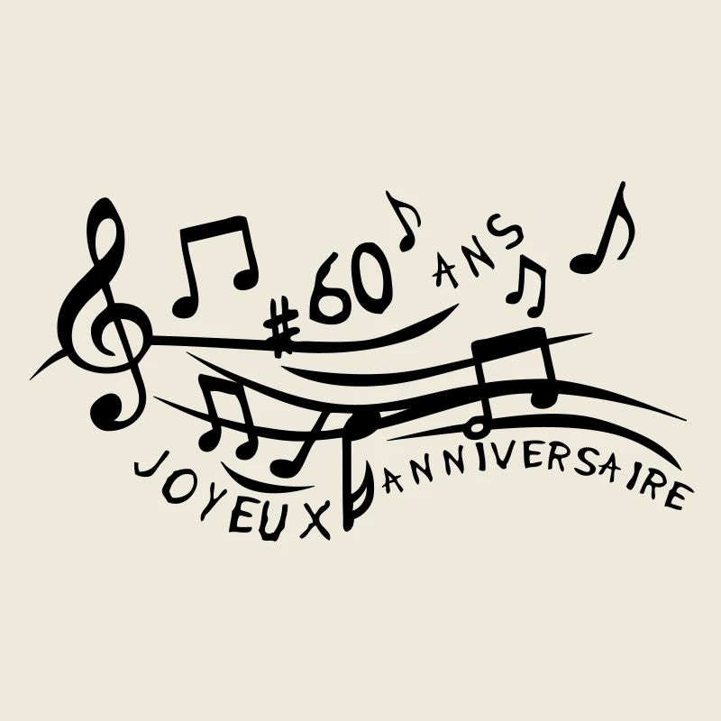 60 Jahre Jubiläum Partitur