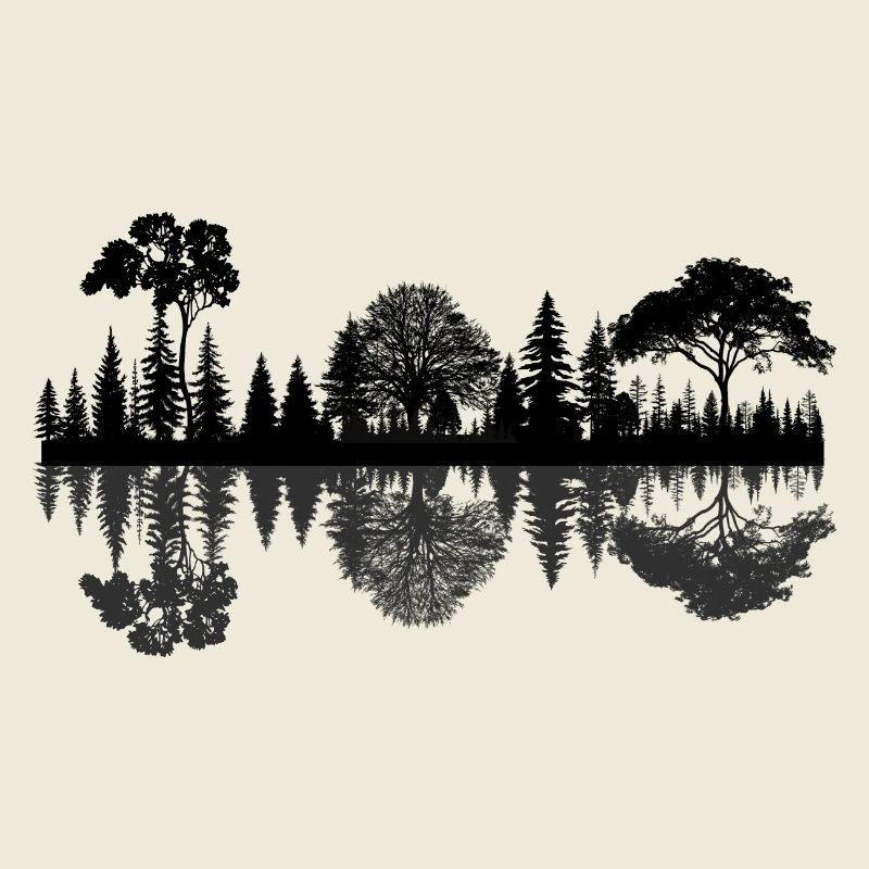 Forêt nature reflet