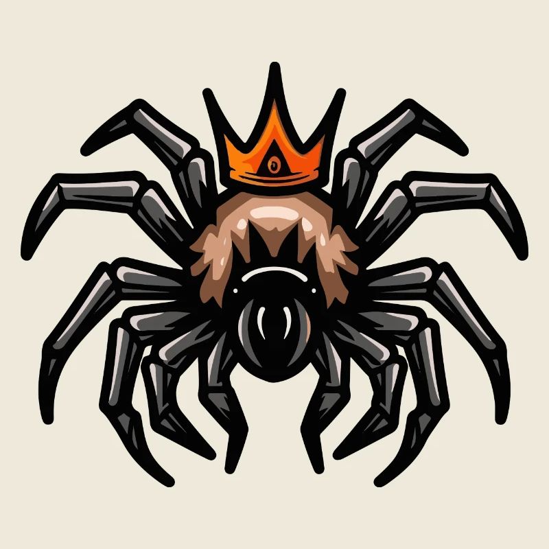 Tarentule Cartoon Couronne