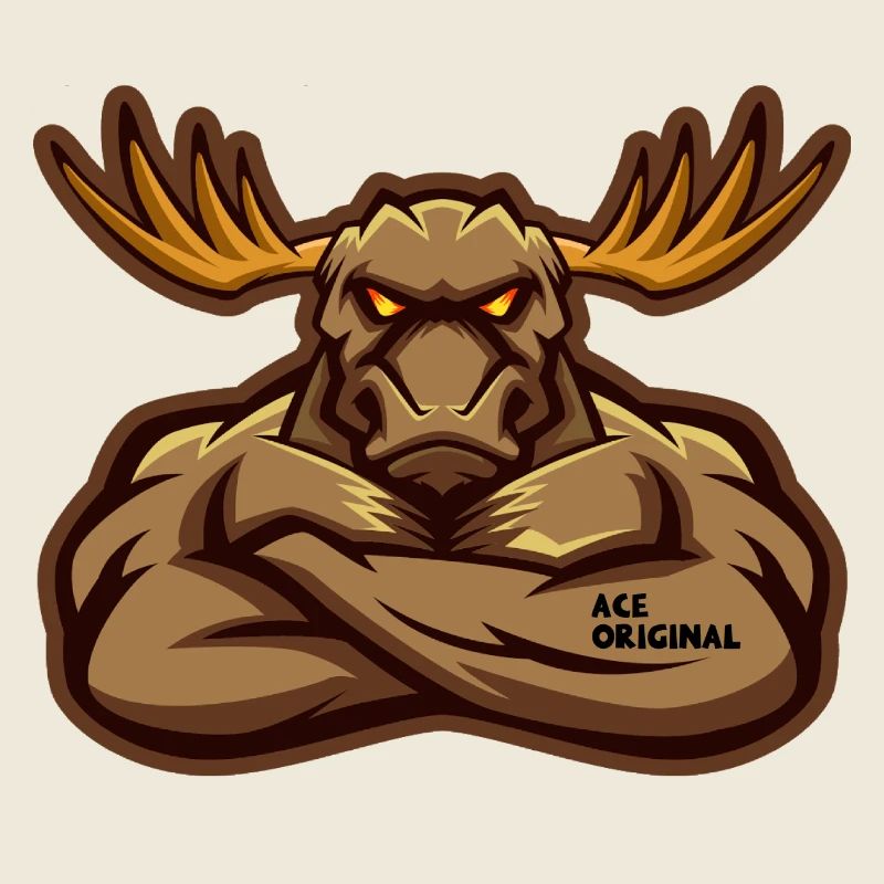 Ace Original-Elch-Maskottchen