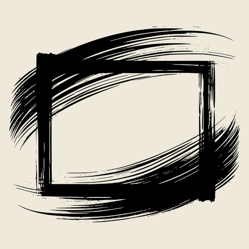 brushstroke frame