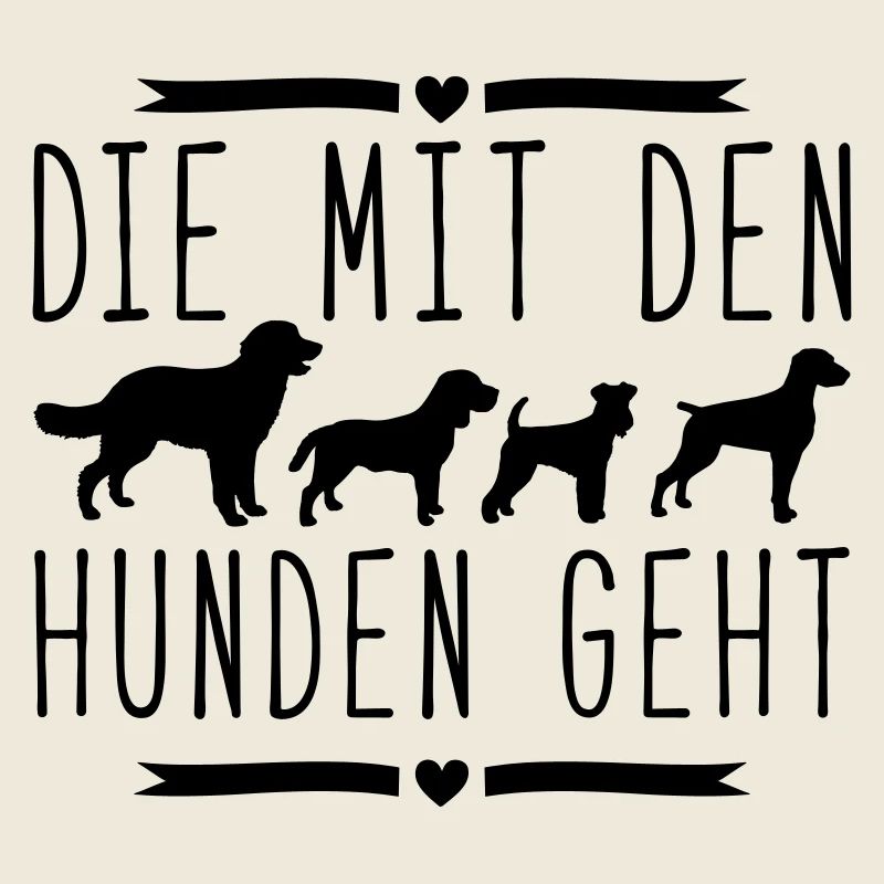 die mit den hunden geht