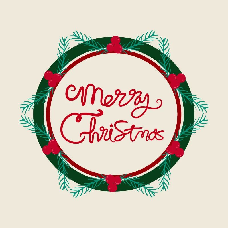 Christmas star wreath