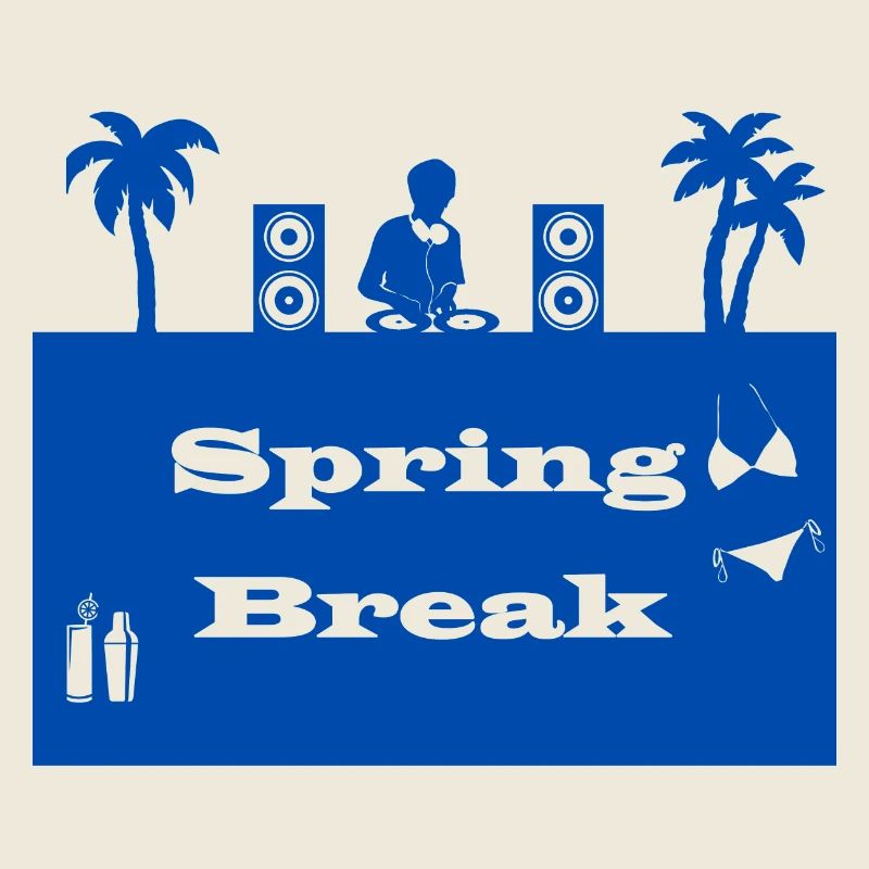 spring break bleu foncé