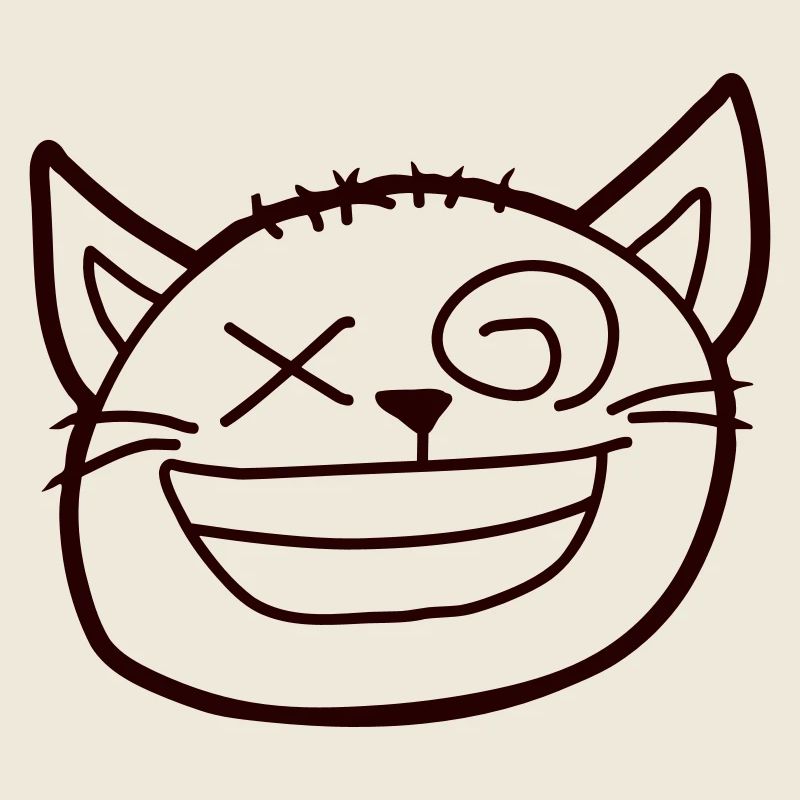 Insane Cat Squints Funny Crazy Grimace