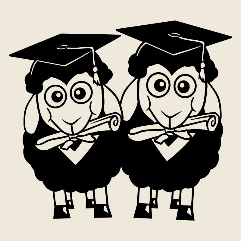 2 Sheep Certificate College Abi Two Students Team