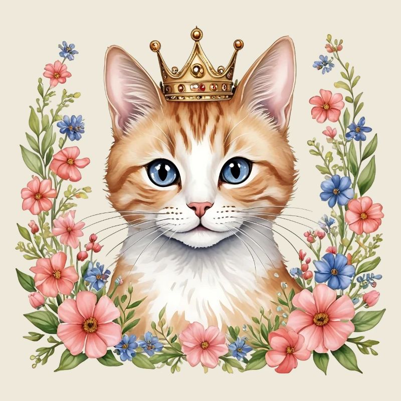 Adorable cat princess