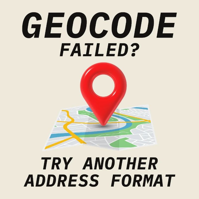 Geokodierung Fehler Adressformat GIS Humor