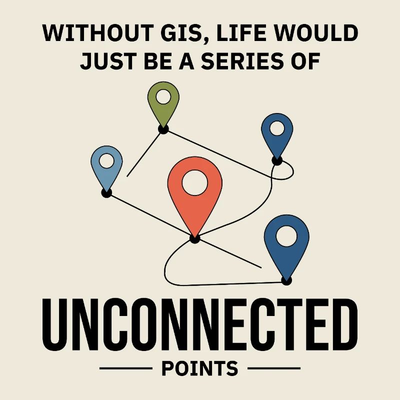 GIS Unconnected Points Map Data Analysis