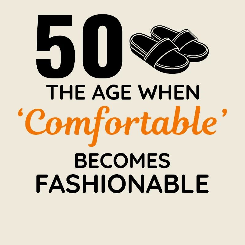 50e anniversaire pantoufles confortables à la mode