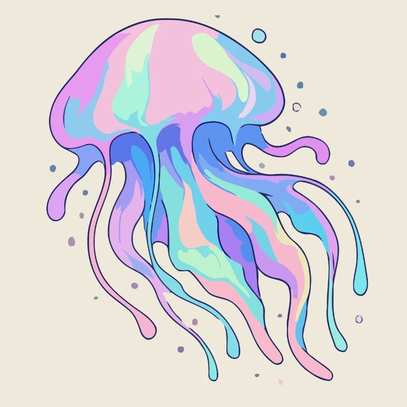 Méduse pastel