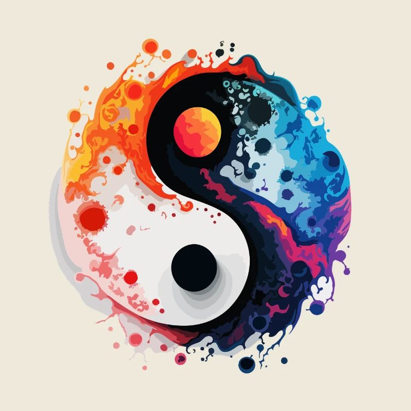 Éclaboussure Yin-Yang