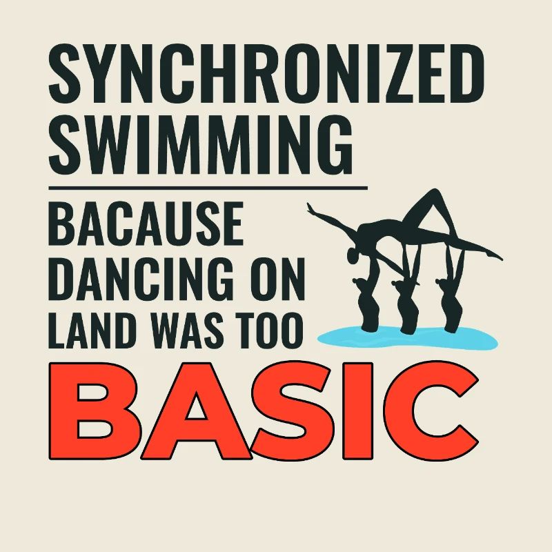 Natation synchronisée Danse Nageur de base Humour
