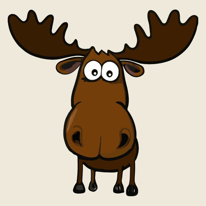 Lustiger depperter Elch