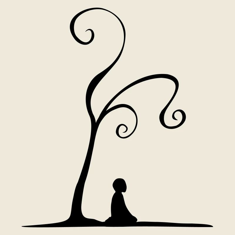 meditation under tree