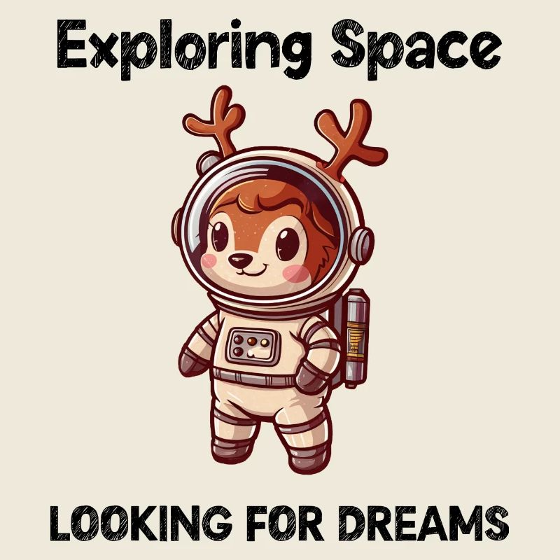 Deer Looking For Dreams Outer Space