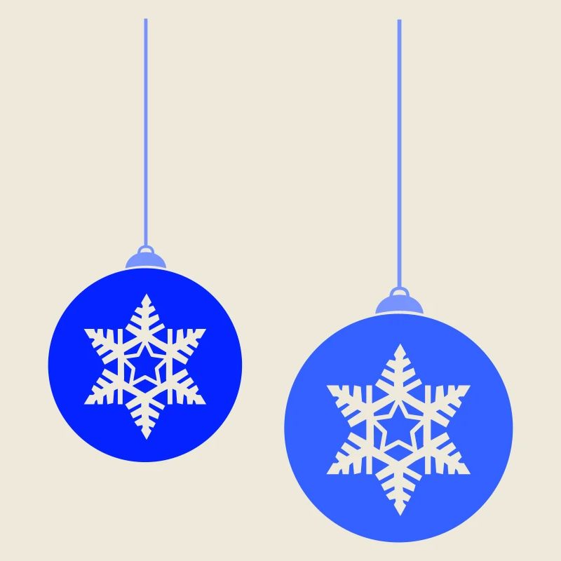 Christmas baubles star frost