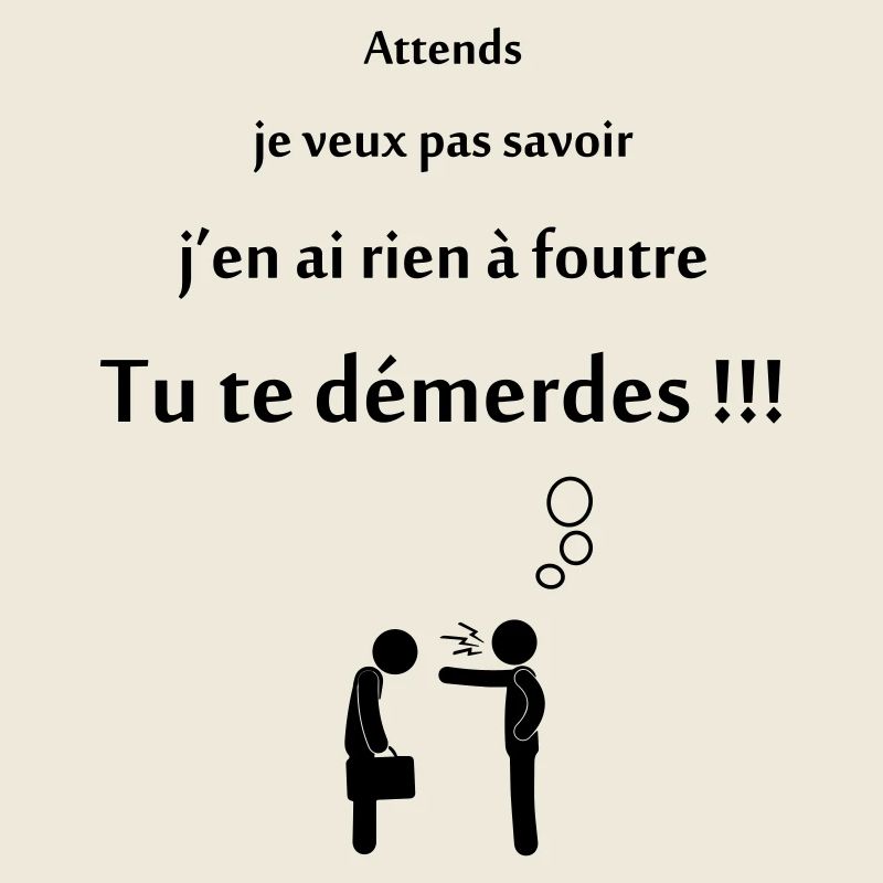 tu te démderdes !
