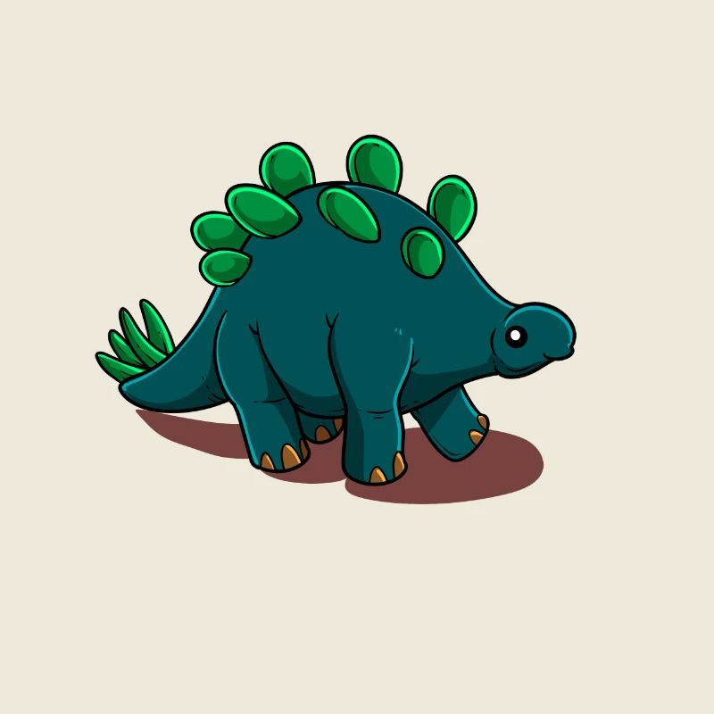 Cartoon Stegosaurus