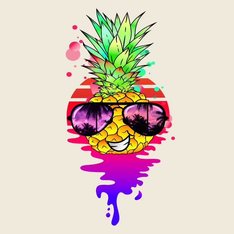 Funny Retro Pineapple