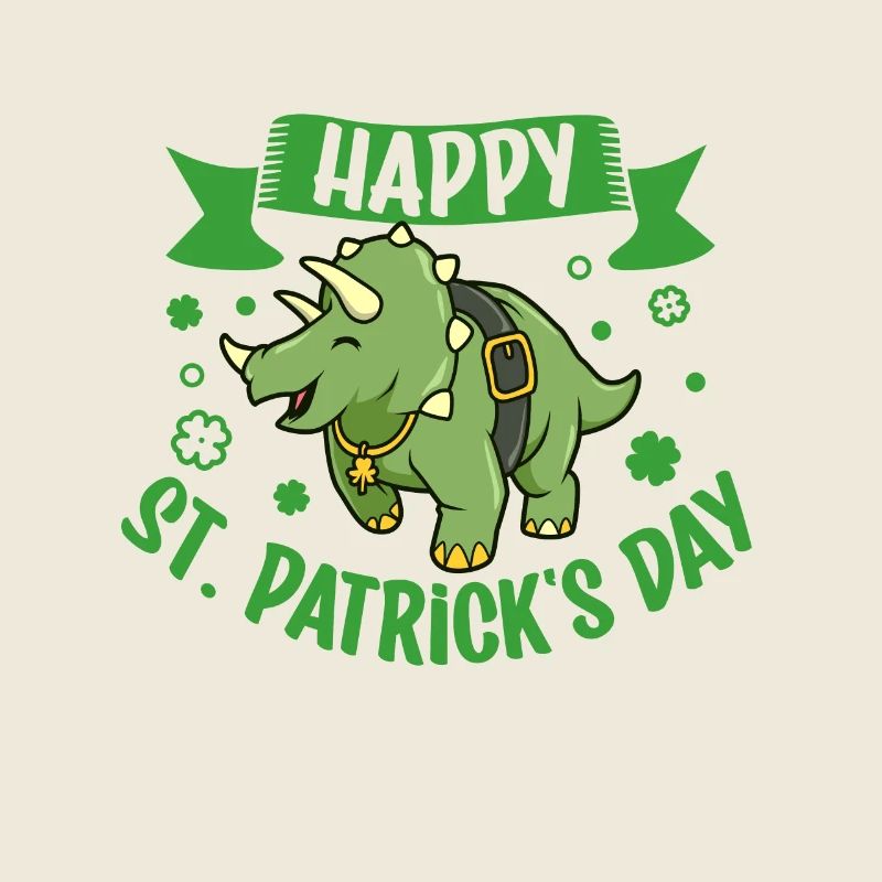 St Patricks Triceratops - Bonne Saint-Patrick
