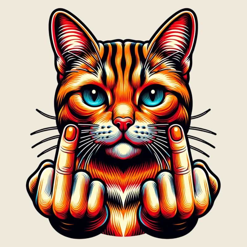 Drôle de chat maléfique