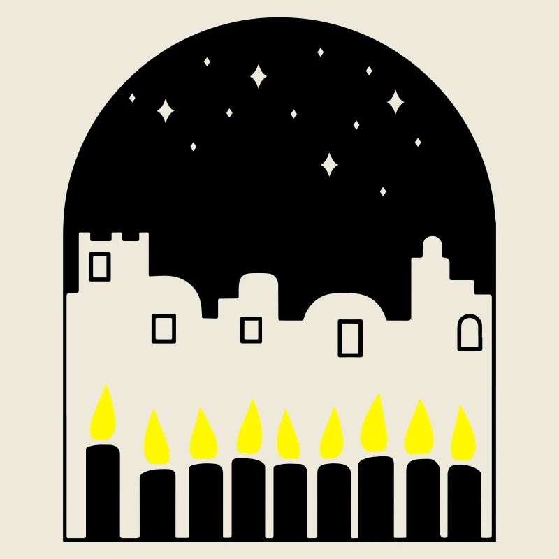Candles at night