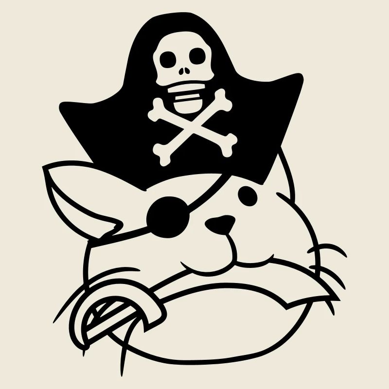 Cute Pirate Cat Buccaneer Eye Patch Hat Saber