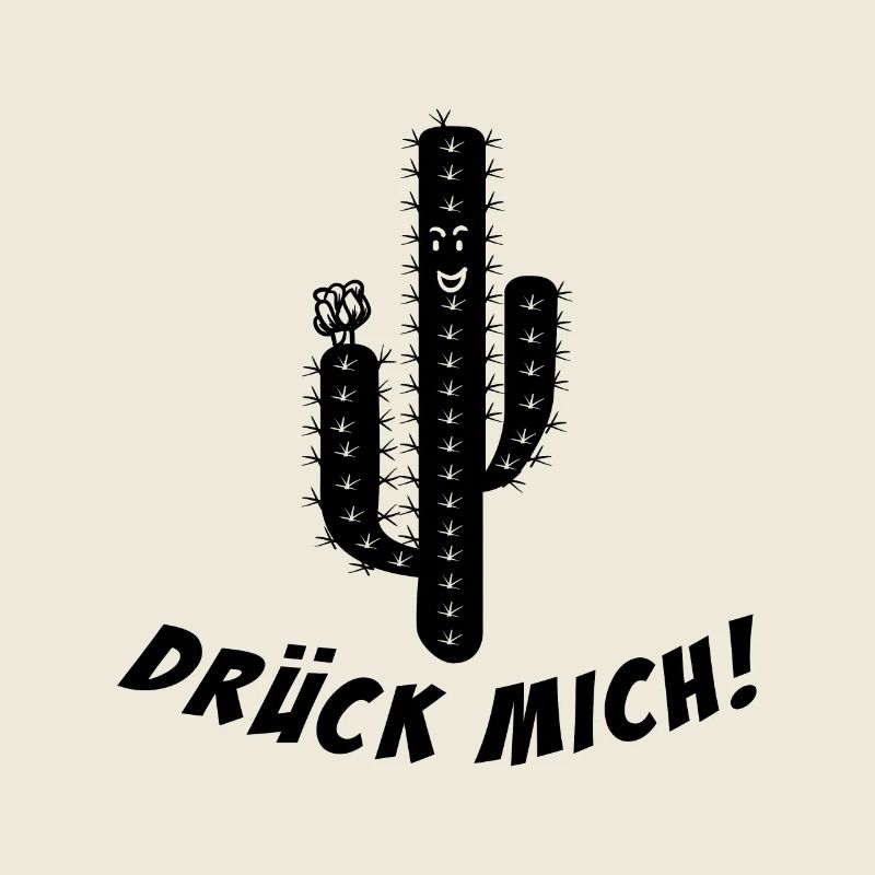 Squeeze Me Funny Saying Cactus