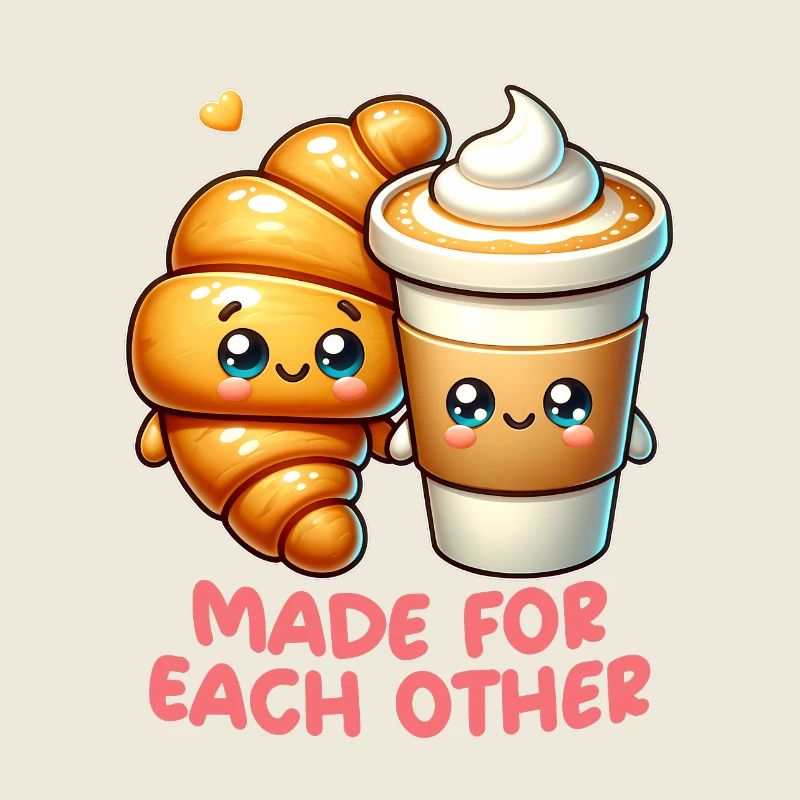 Cappuccino and croissant