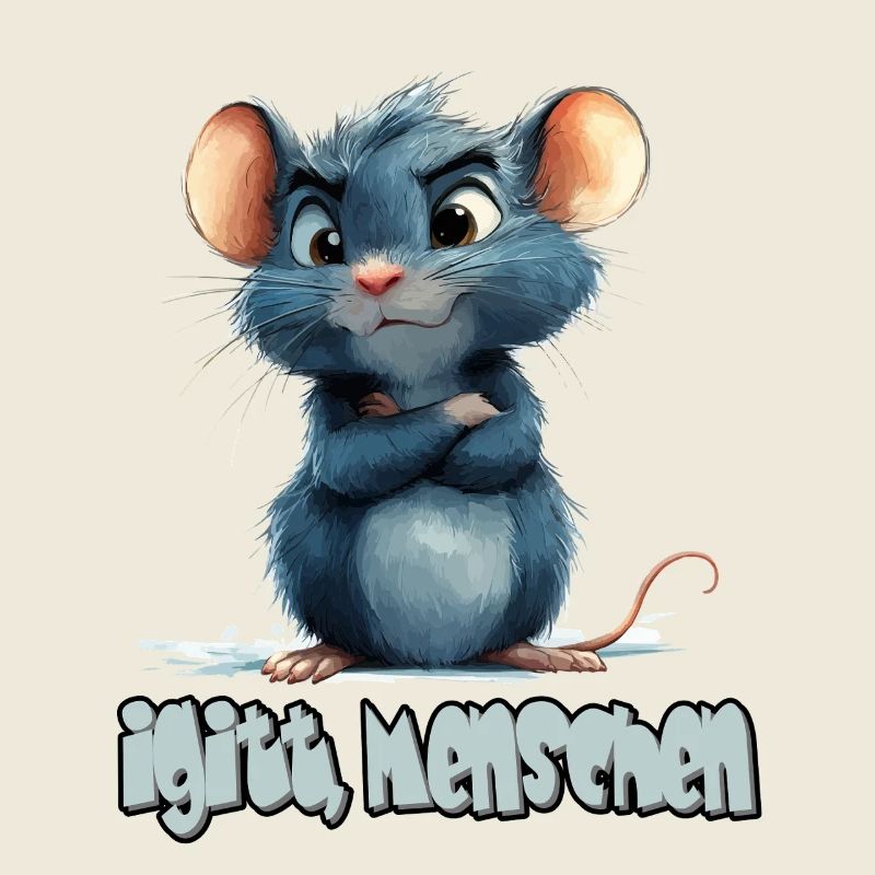 Lustige Ratte Mit Spruch, Igitt, Menschen