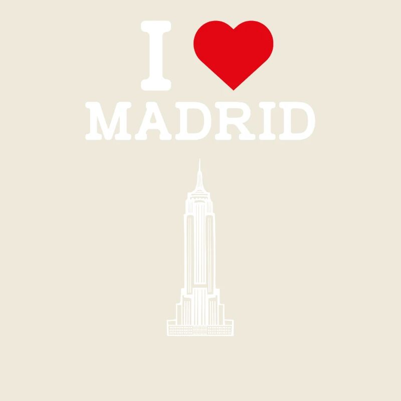J’aime Madrid Espagne Lover Empire Cool State Drapeau