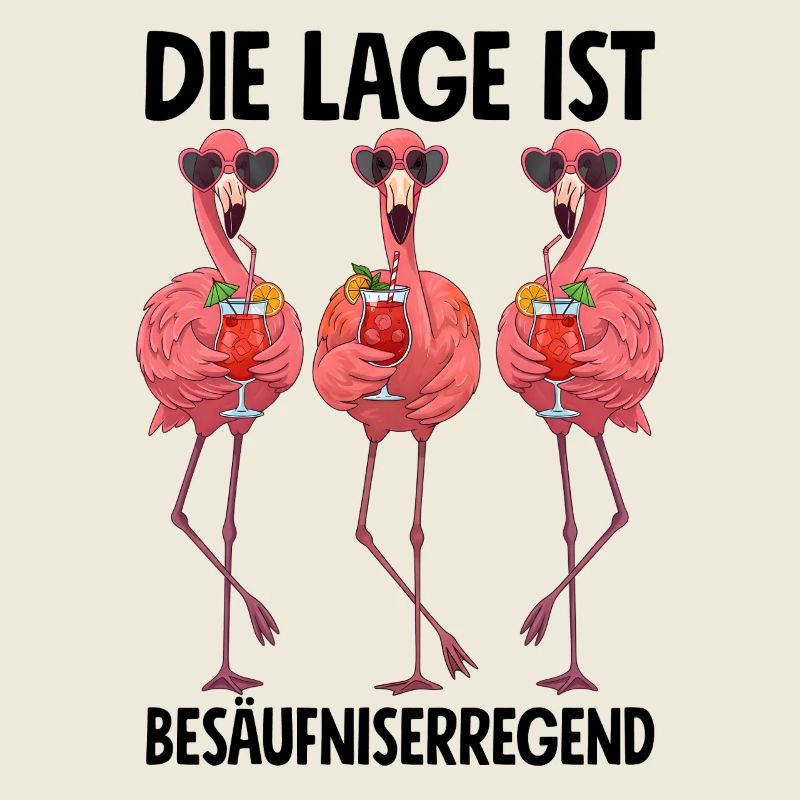 Die Lage Ist Besäufniserregend mit Flamingos