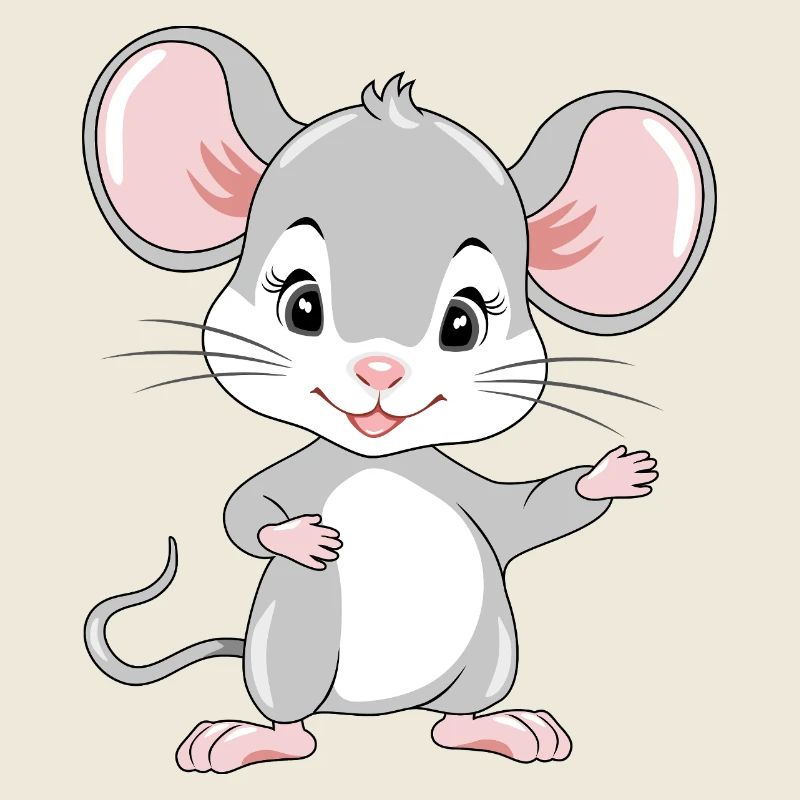 Accueillant bébé souris mignon